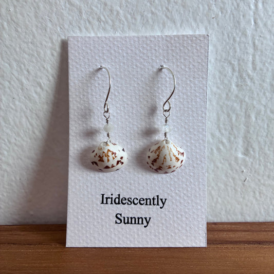 Hieroglyph Clam Earrings
