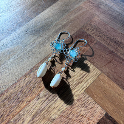 Isabella Cowrie Pua Earrings