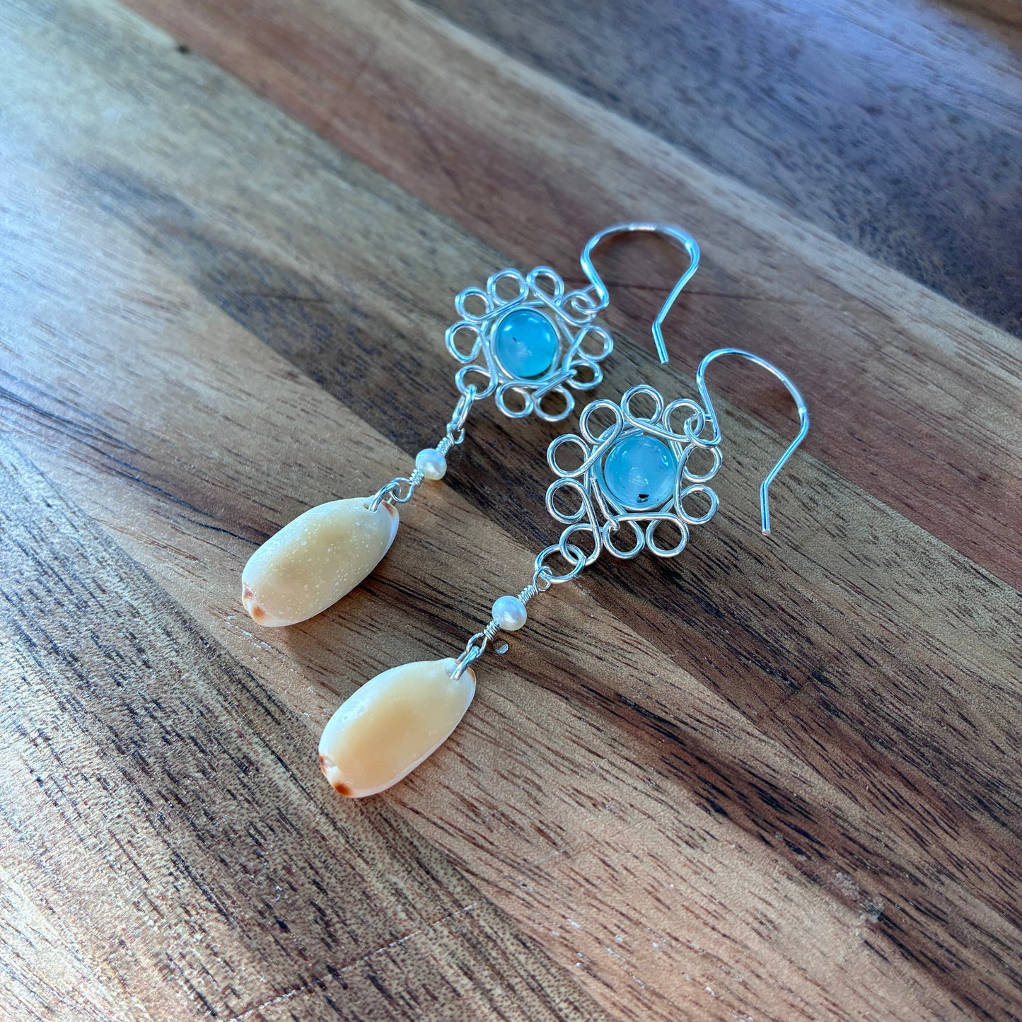 Isabella Cowrie Pua Earrings