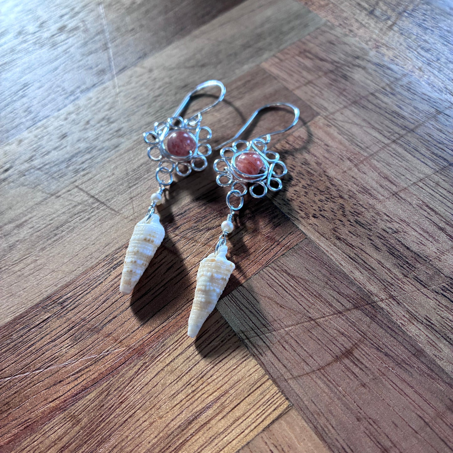 Horn Shell Pua Earrings