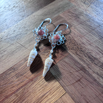 Horn Shell Pua Earrings