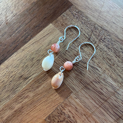Mixed Cowrie Shell Earrings