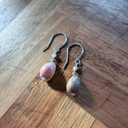Honey Cowrie Shell Earrings