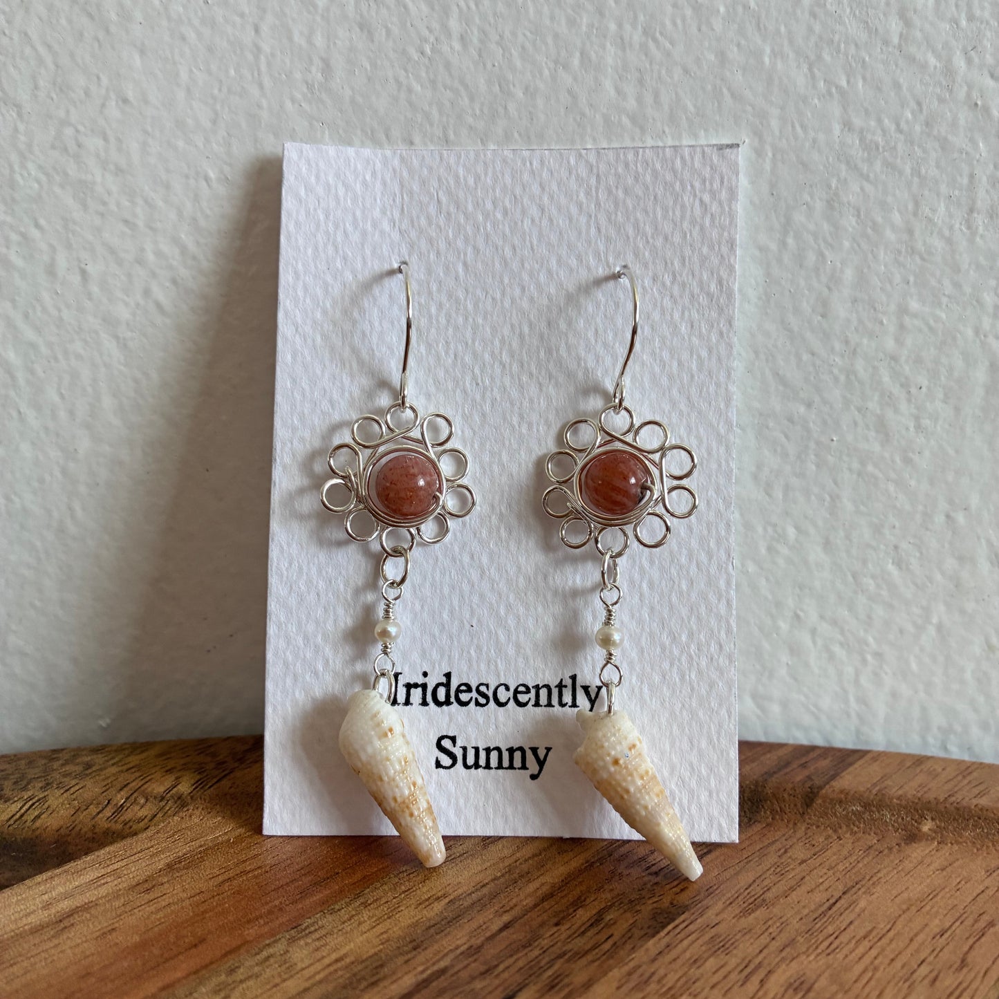 Horn Shell Pua Earrings