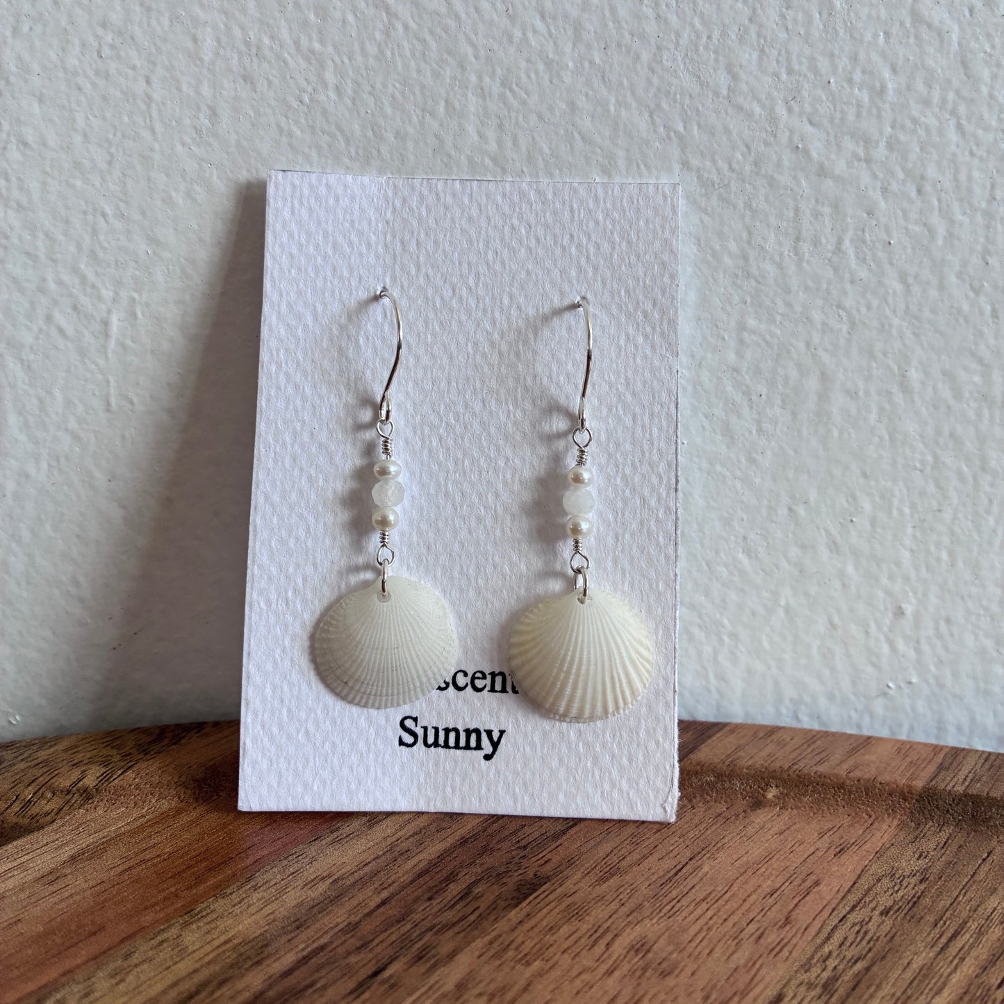Beautiful Clam Shell Earrings