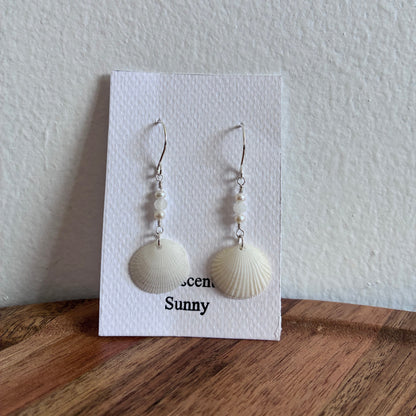 Beautiful Clam Shell Earrings