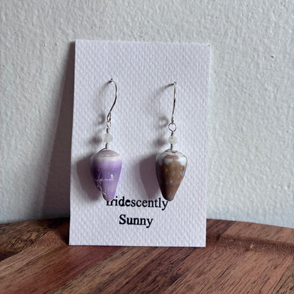 Mixed Cone Shell Earrings