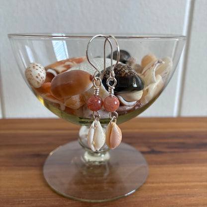 Mixed Cowrie Shell Earrings