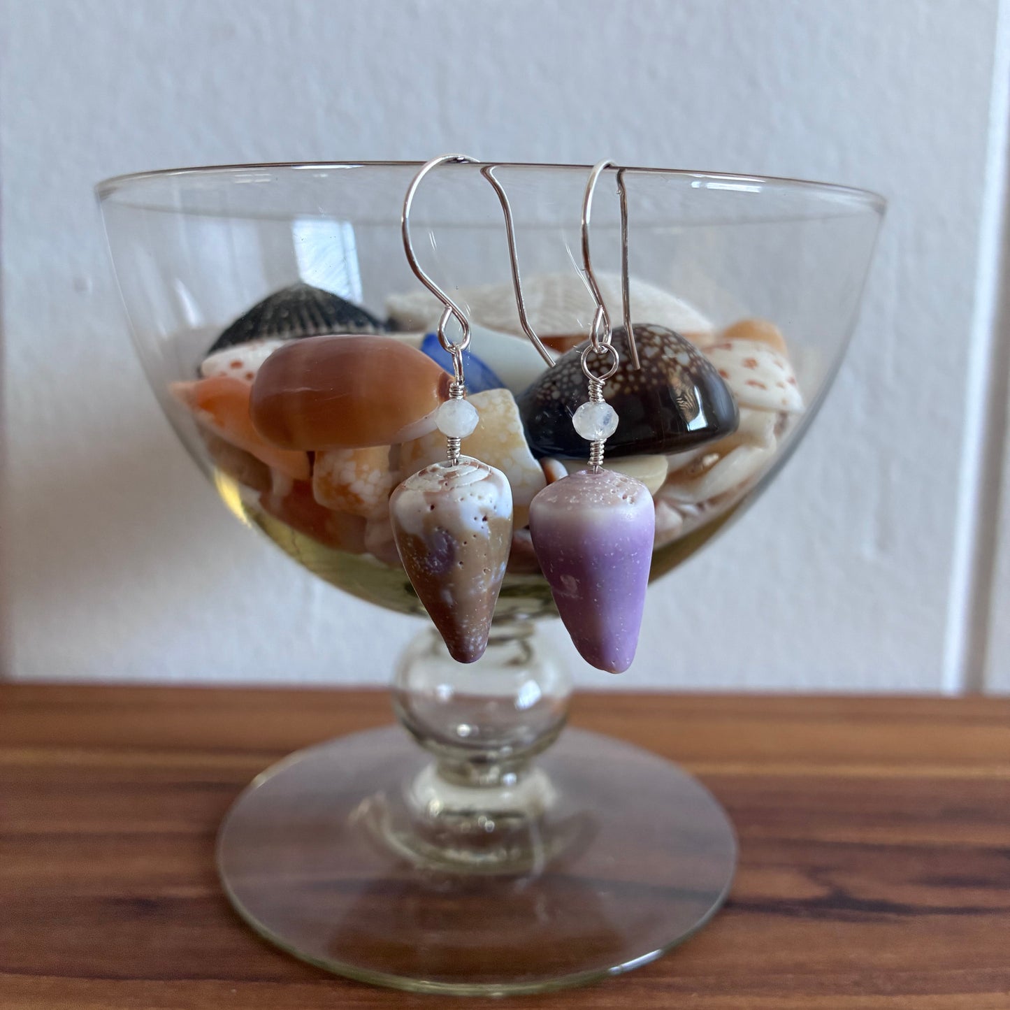 Mixed Cone Shell Earrings