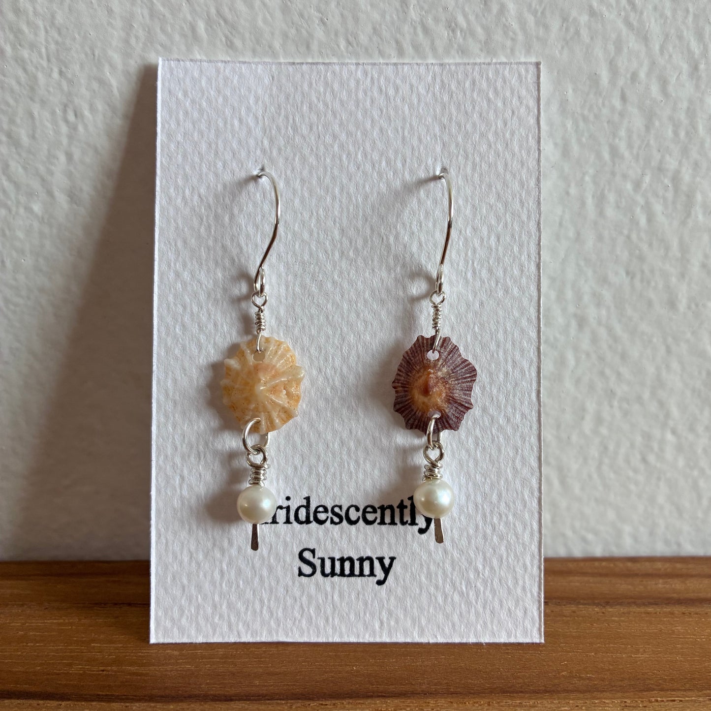 False Opihi & Pearl Earrings