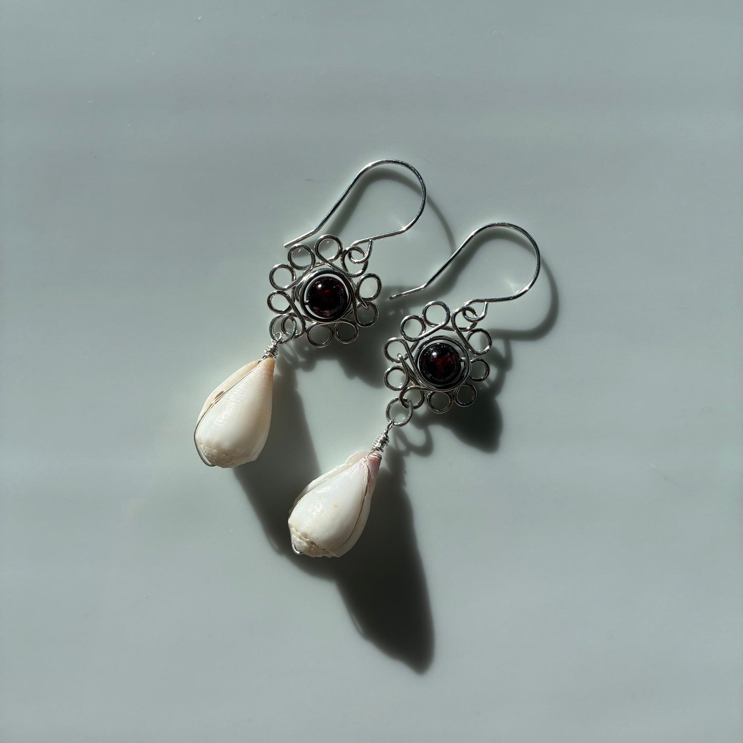 Pua & White Cone Shell Earrings
