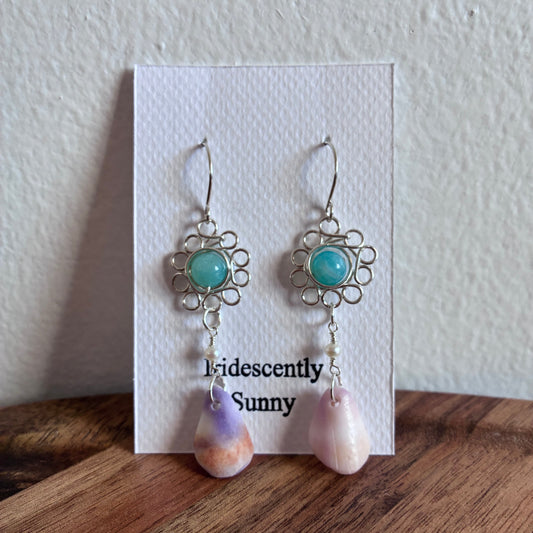 Pua & Mixed Broken Shell Earrings