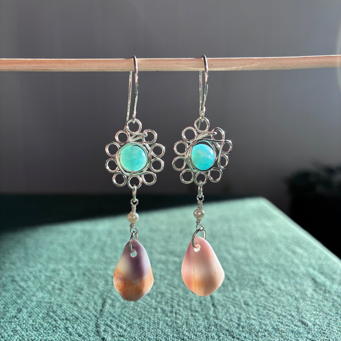 Pua & Mixed Broken Shell Earrings